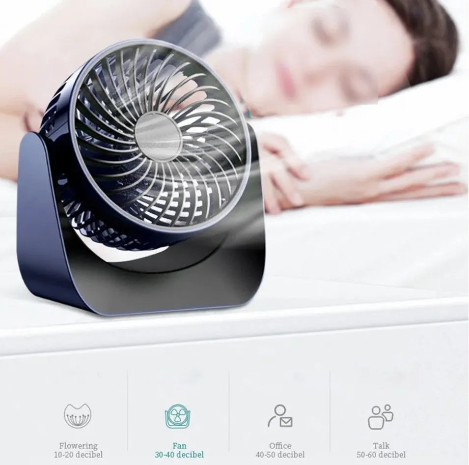 360° Rotate Desktop Fan FREE DELIVERY / CASH ON DELIVERY