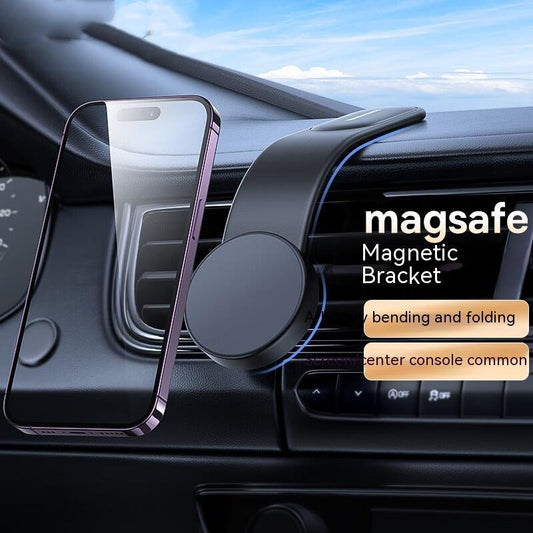 "Magnetic Car Phone Holder – 15W Wireless Charger Dash Mount"